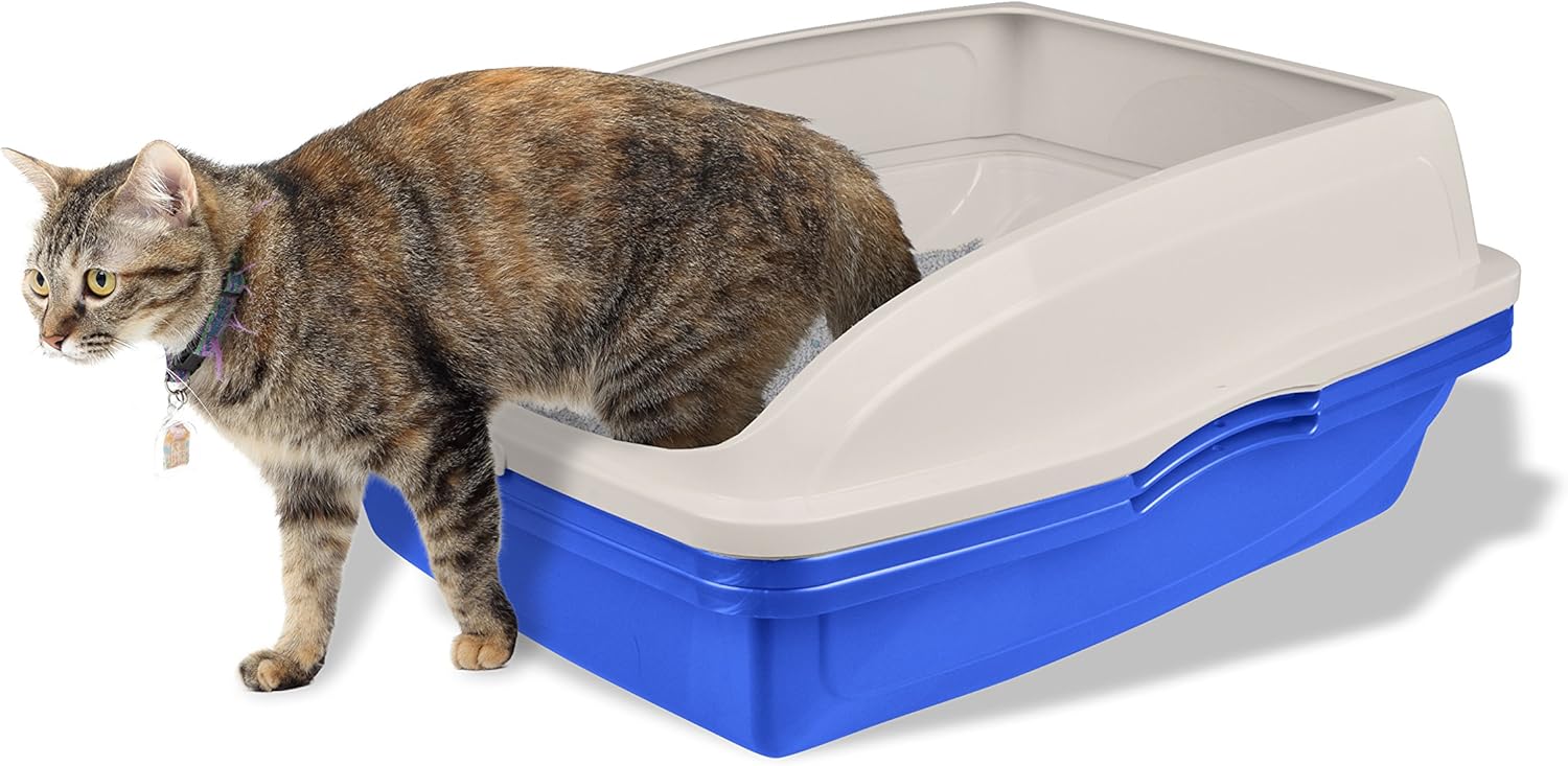 Large Sifting Cat Litter Box with Frame, High Sided N2625