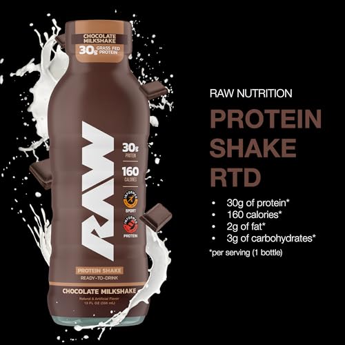 Ready-to-Drink Protein Shake, Mocha Latte, Zero-Sugar & Gluten-Free, 12 Fl Oz W8052