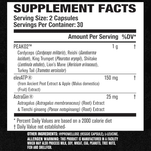 Daily Muscle Builder Supplement for Strength & Growth - 60 Veggie Pills U9496