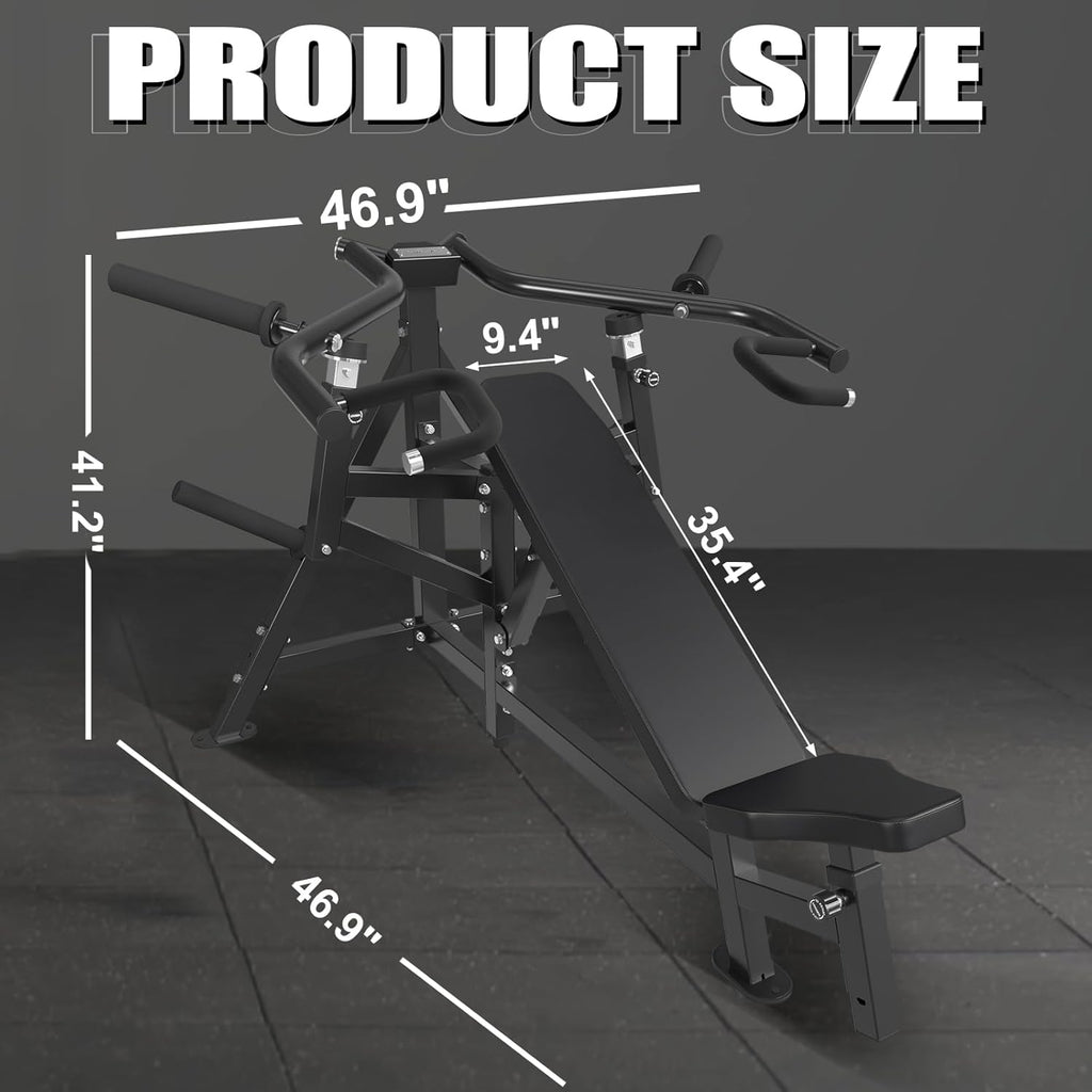 Chest Press Machine with Independent Converging Arms, Adjustable Incline, 1250LBS M18783