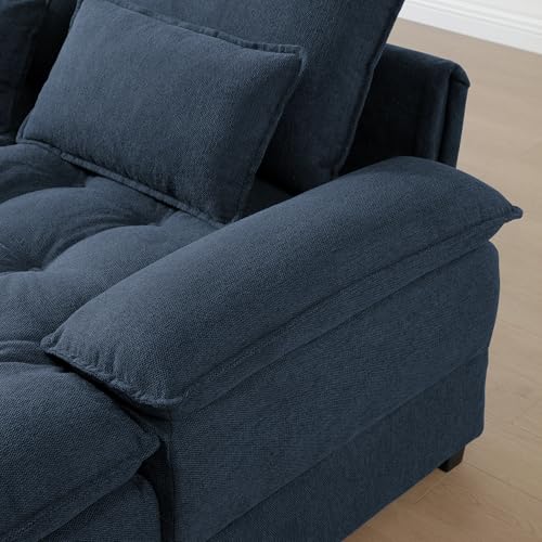 Modular Sectional Sofa with Ottoman, U-Shaped Lounge Couch H930