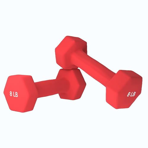 Neoprene Coated Dumbbell Hand Weight Pairs for Home Gym Exercise Z44294