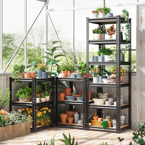 Storage Shelves 6 Tier Heavy Duty Metal Shelving Adjustable L7515