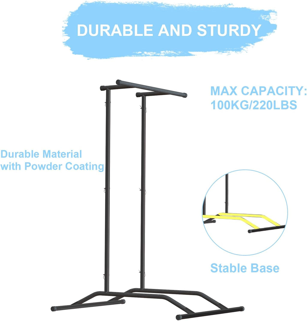 Pull Up Bar Dip Station Power Tower for Home Gym D893