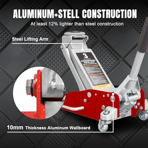 Hydraulic Low Profile Racing Floor Jack, 1.5 Ton Capacity E34626