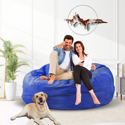 Bean Bag Chair for Adults 3FT, Soft Removable Cover, Light Gray X3039