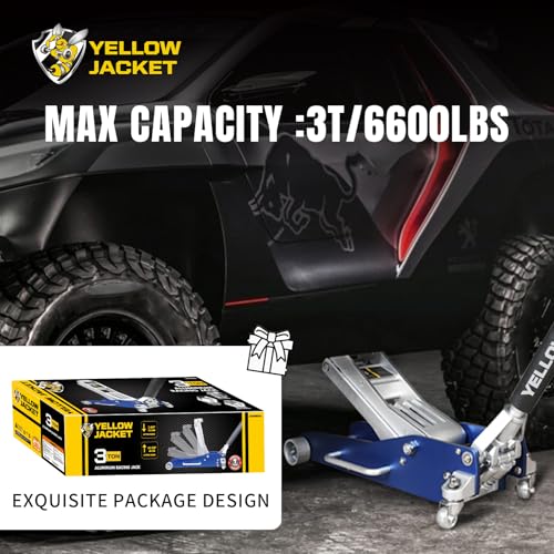 3 Ton Aluminum Floor Jack Quick Rise Low Profile 6600 lbs Capacity C9881