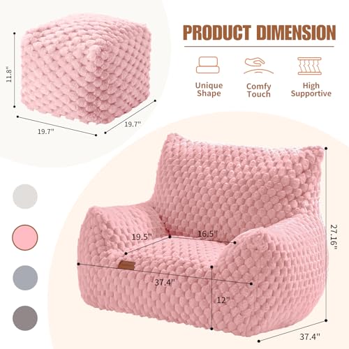 Giant Bean Bag Chair for Adults with Foot Rest Z4047