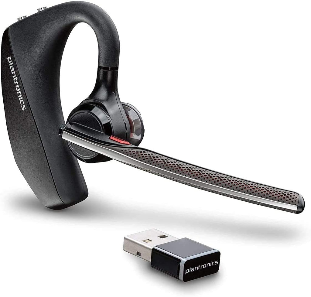 Bluetooth Single-Ear Headset with Noise Canceling for PC and Mac Q54788