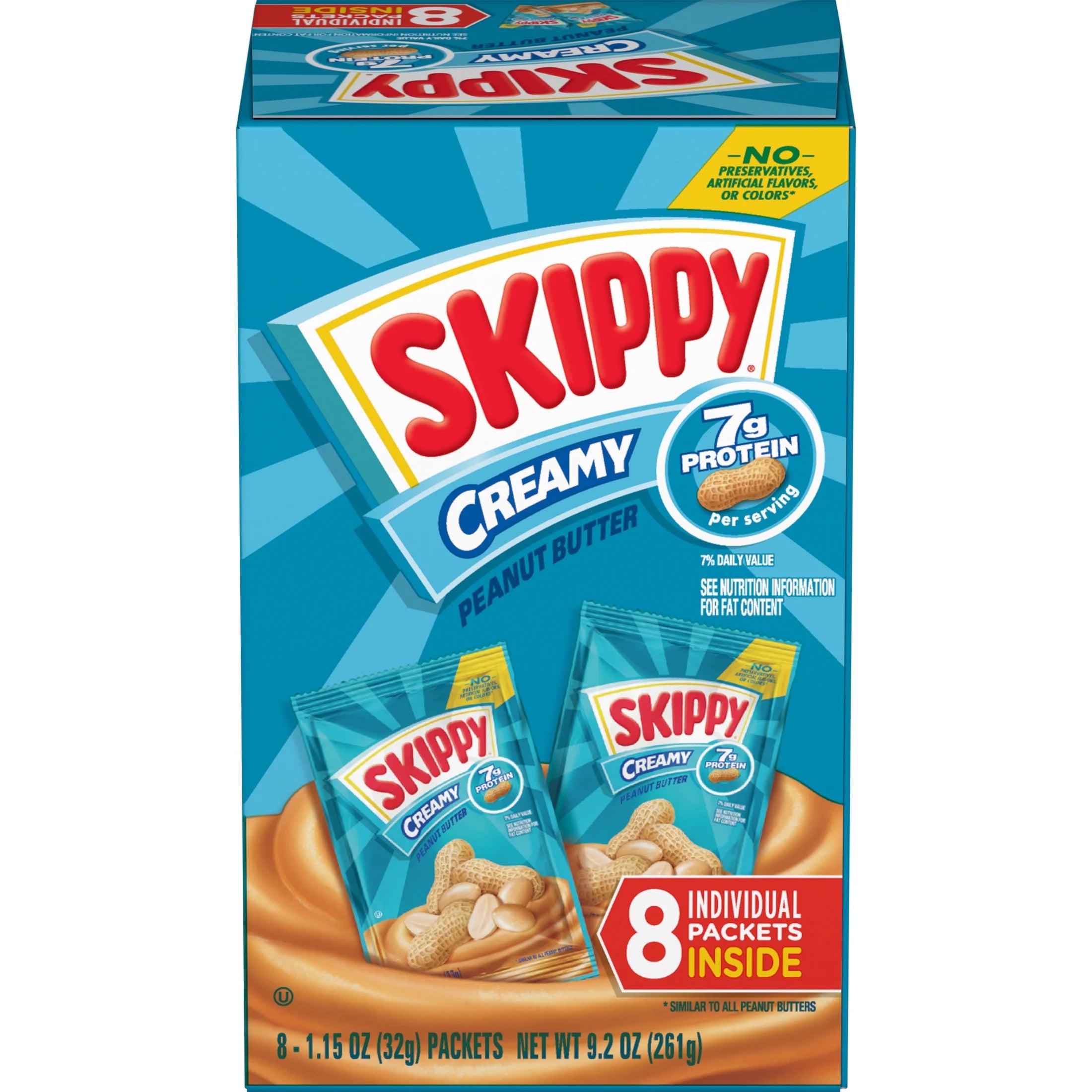 Creamy Peanut Butter Squeeze Packs, 1.15 oz (64 Pouches) X665