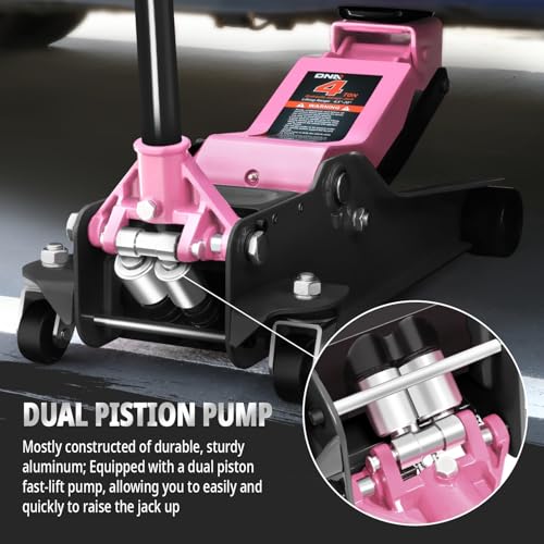 Floor Jack 3 Ton Capacity, Low Profile Heavy Duty Hydraulic Car Jack, Lifting Range 3"-20" O821