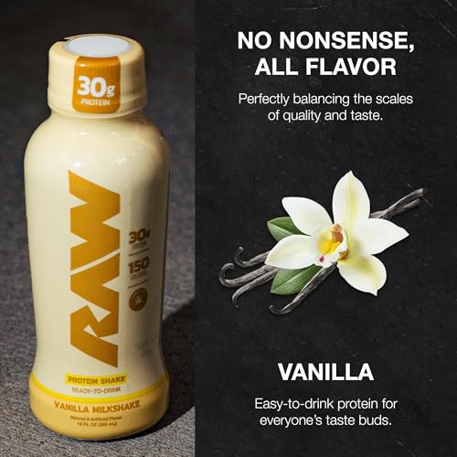 Ready-to-Drink Protein Shake, Mocha Latte, Zero-Sugar & Gluten-Free, 12 Fl Oz W8052