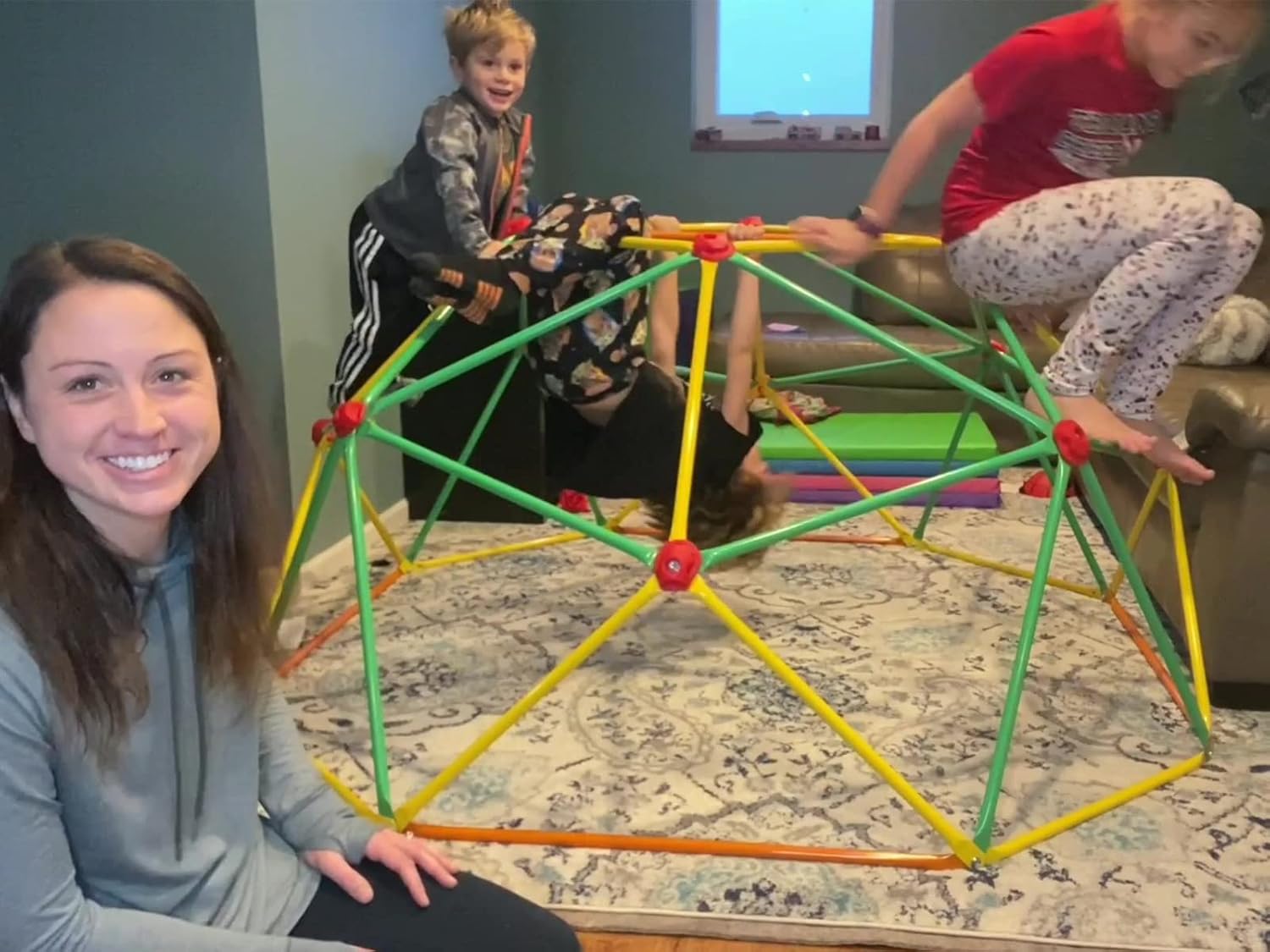 Geometric Dome Climber for Kids Outdoor Jungle Gym U729