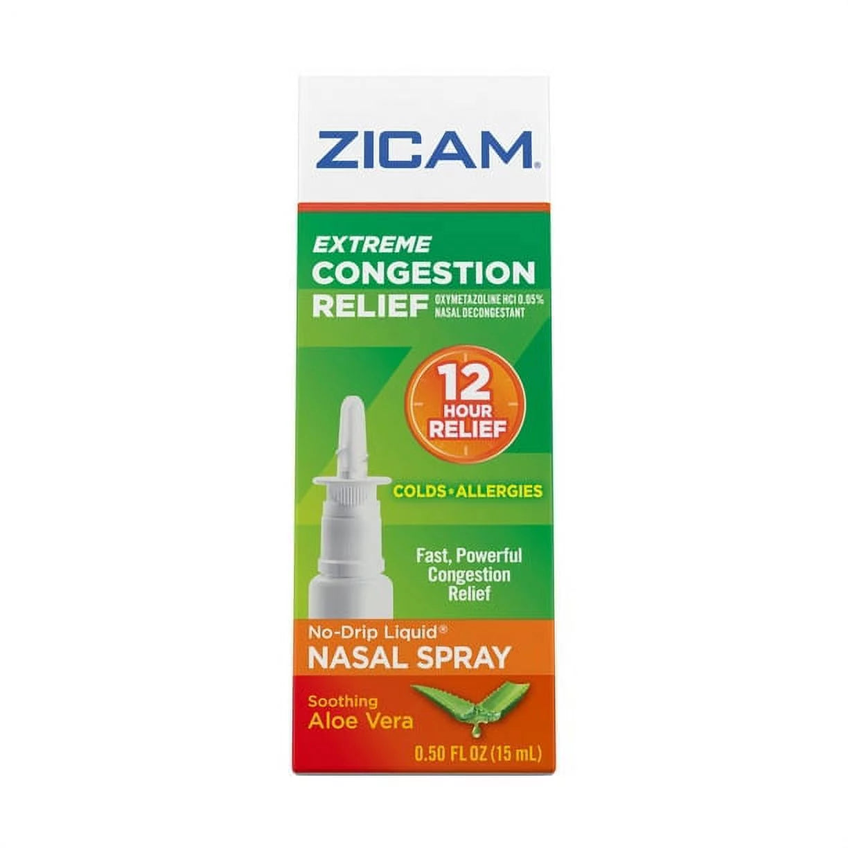 Nasal Spray, No-Drip Liquid, 0.5 oz, 4 Pack O490