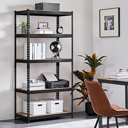 5-Tier Adjustable Metal Shelving Unit for Garage, Pantry, and Warehouse M7734