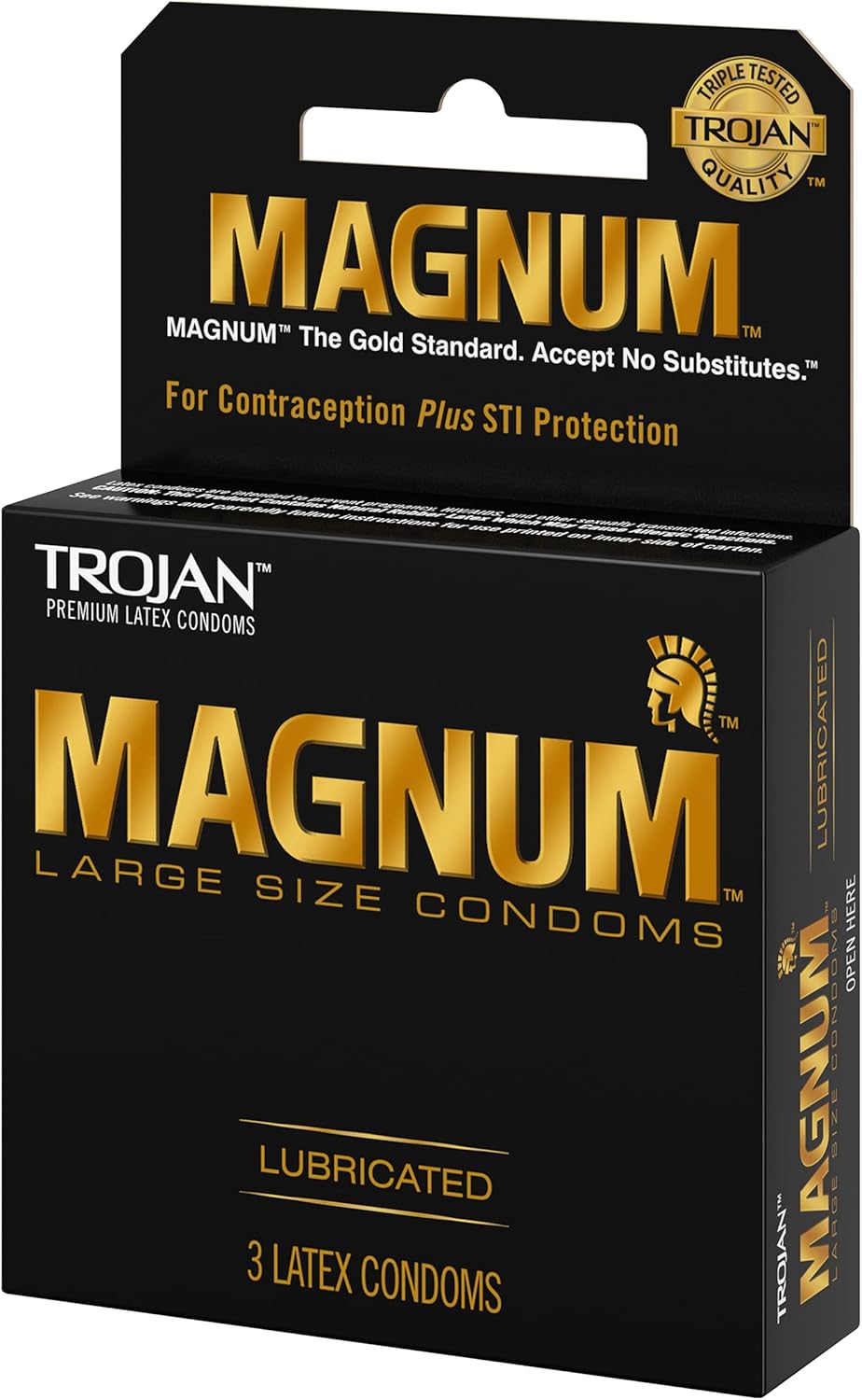 Magnum Condoms Large Lubricated Latex, 15 Count B873715