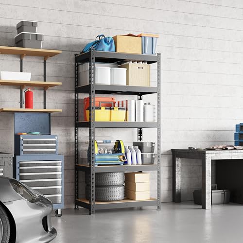 5-Tier Adjustable Metal Shelving Unit for Garage, Pantry, and Warehouse M7734