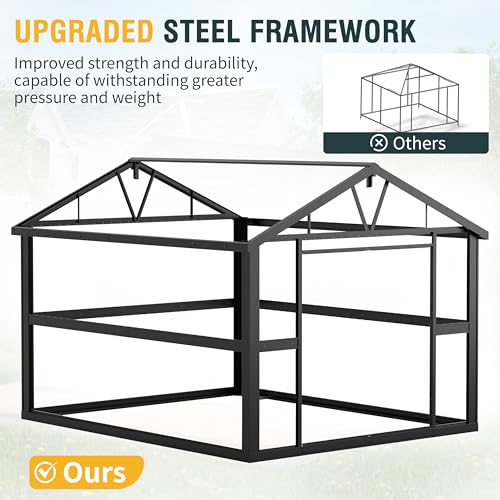 Metal Storage Shed 5x3 ft with Lockable Door for Garden and Backyard B82351