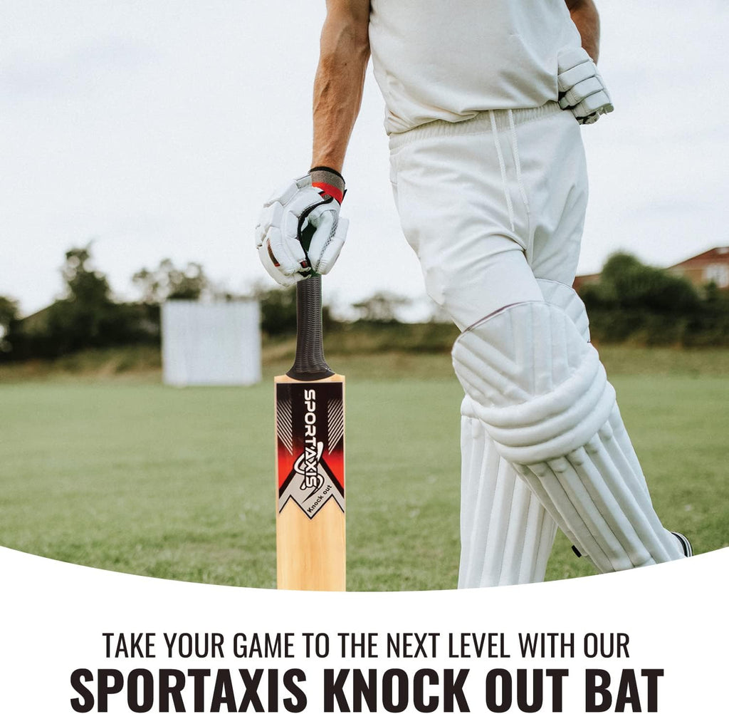 Wooden Kashmir Willow Cricket Bat with Foam-Padded Bag W2153