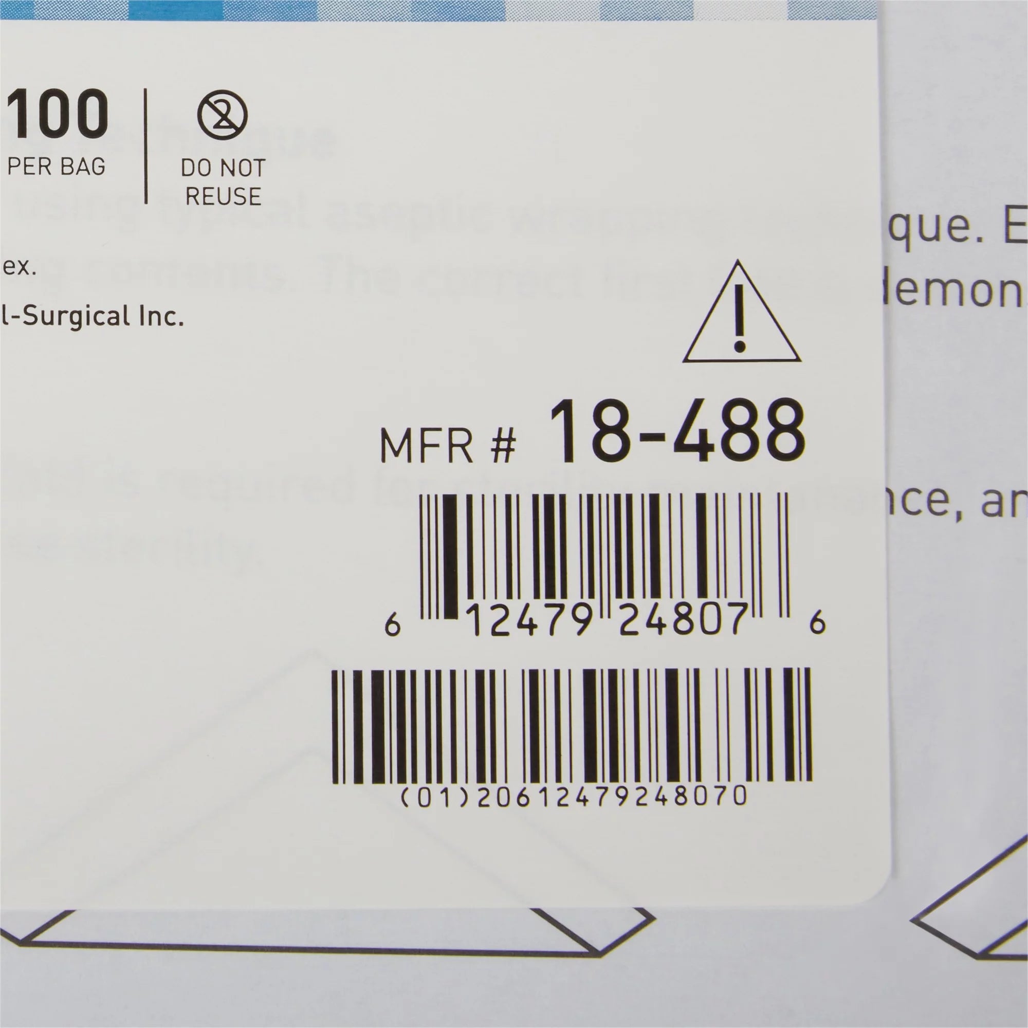 Sterilization Wrap Blue 24 x 24" 100 Ct T7157