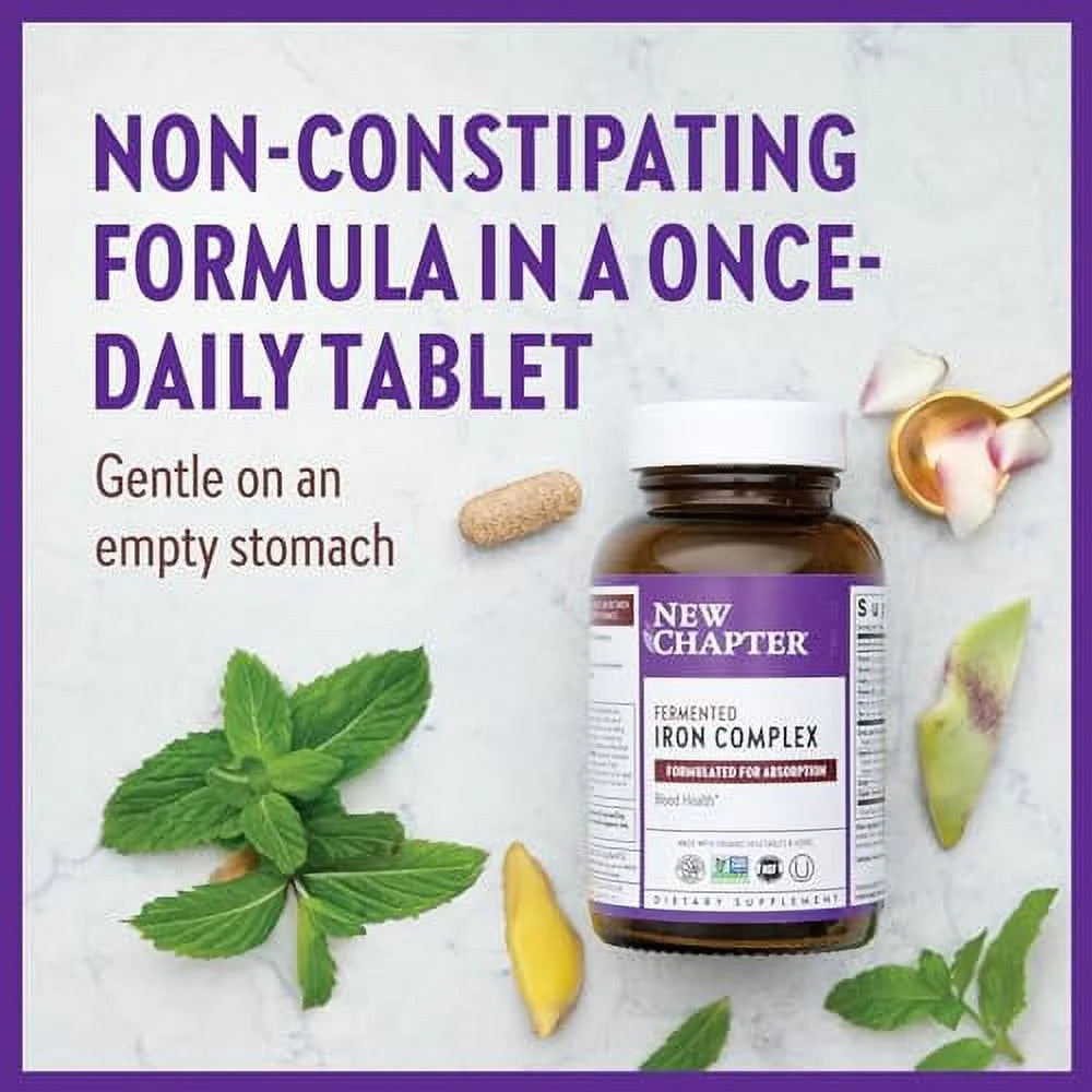 Iron Supplement with Organic Vegetables & Herbs, 60 Count X831682