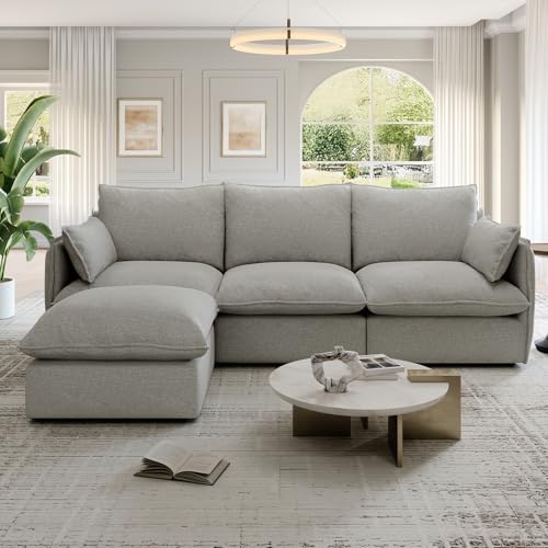 Modular Sectional Sofa, Waterproof Down Filled, Dark Gray C7587