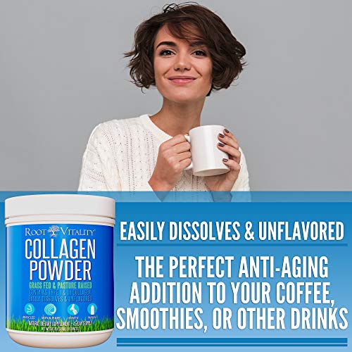 Collagen Peptides Powder - Grass-Fed Hydrolyzed Protein Supplement for Skin, Hair & Nails W65445