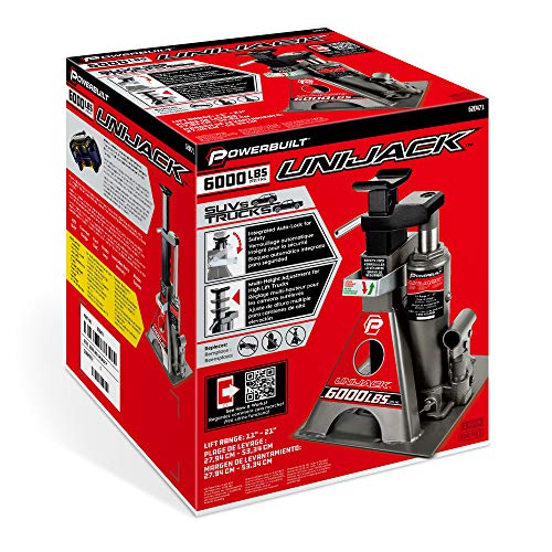 3 Ton Bottle Jack with Jack Stands, 6000 lb Capacity Car Lift W53060
