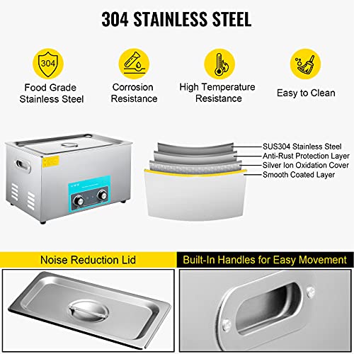 Ultrasonic Cleaner 10L Stainless Steel with Heater and Timer N4029