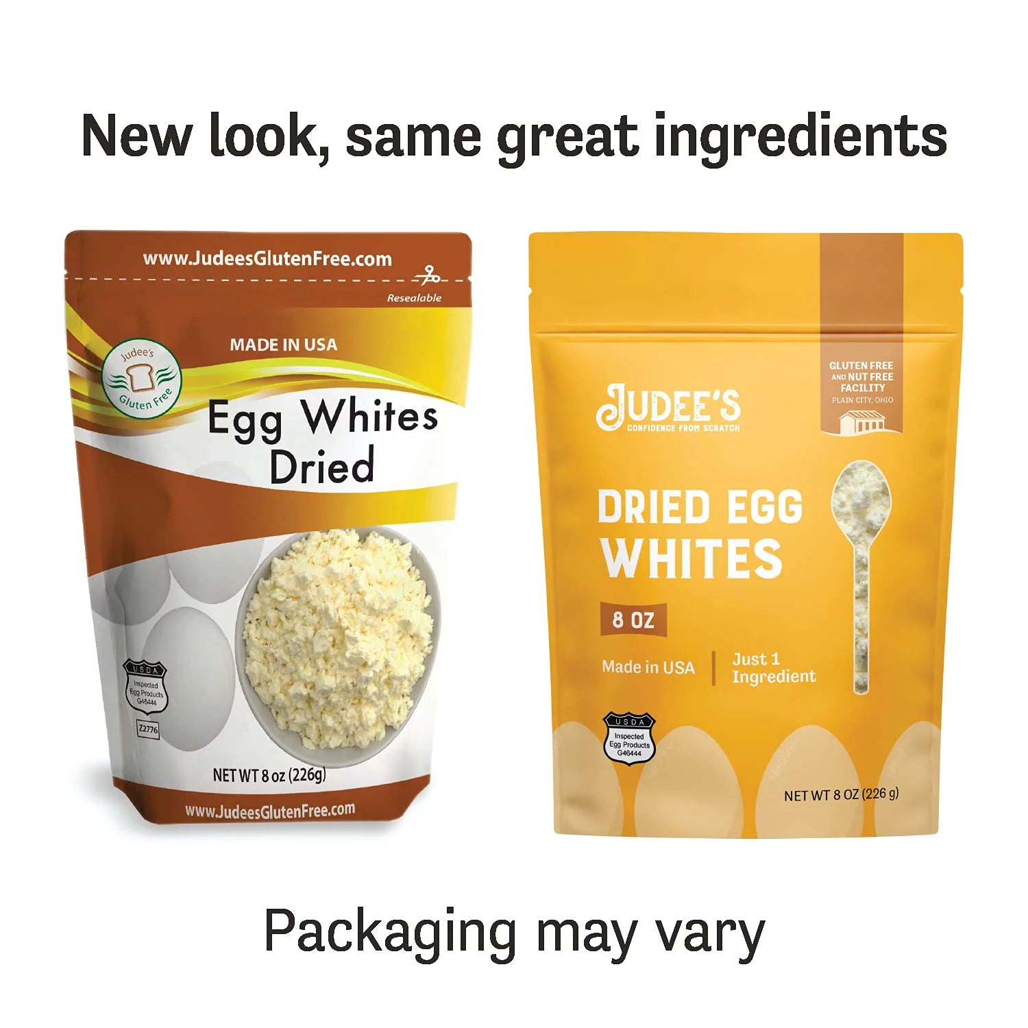 Dried Egg White Protein Powder 8 oz - Pasteurized, Non-GMO, Gluten-Free S308323