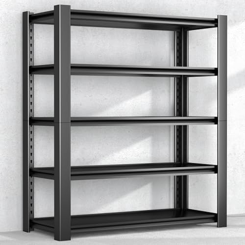 Heavy Duty Garage Shelving Unit, 5-Tier Adjustable Metal Storage Rack Y532