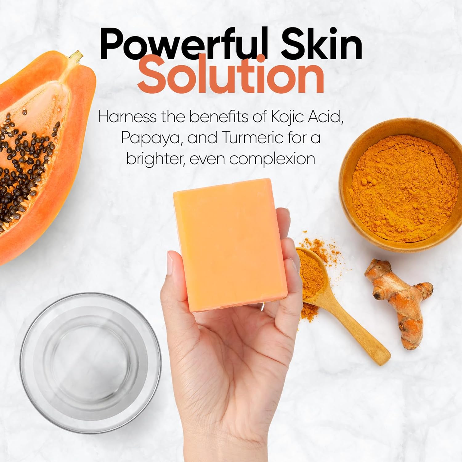 Kojic Acid Soap for Hyperpigmentation, Skin Brightening Face and Body Wash F912391