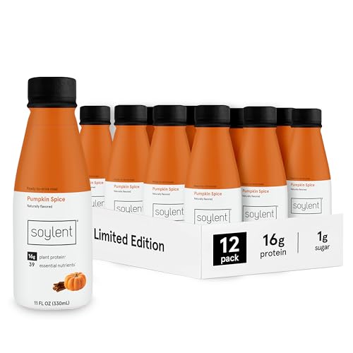 Gingerbread Meal Replacement Shake, Plant Based Protein Drink, 11oz (12 Pack) B2352