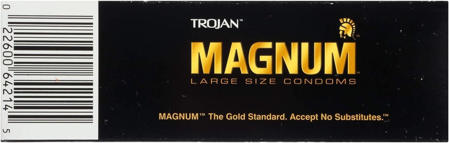 Magnum Lubricated Condoms, Extra Large, 12 Count A817