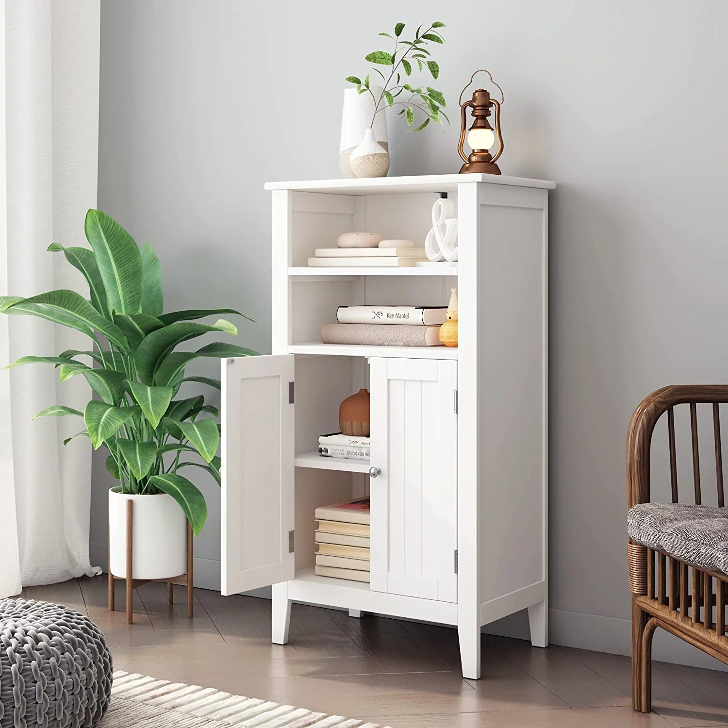 Bathroom Storage Cabinet with 2 Doors, White K962