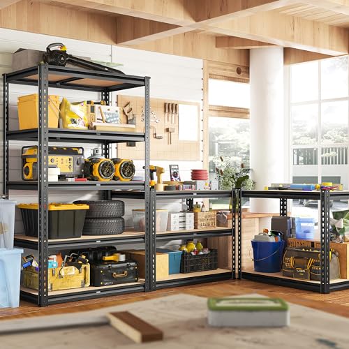 Storage Shelves 6 Tier Heavy Duty Metal Shelving Adjustable L7515