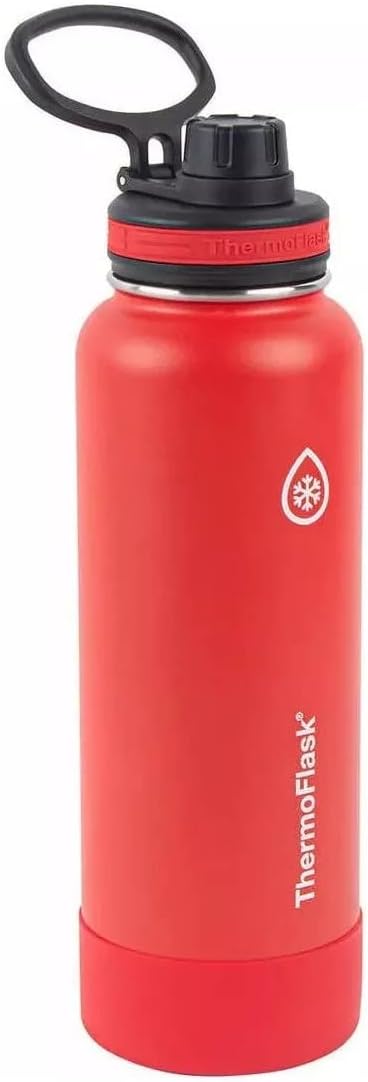 Stainless Steel 40oz Water Bottle with Straw Lid, 2-Pack J9593
