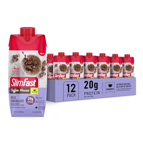 Protein Shake, Chocolate, 20g Protein, Meal Replacement, 12 Count B226310