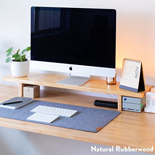 Bamboo Wood Monitor Stand Riser for Desk U675286