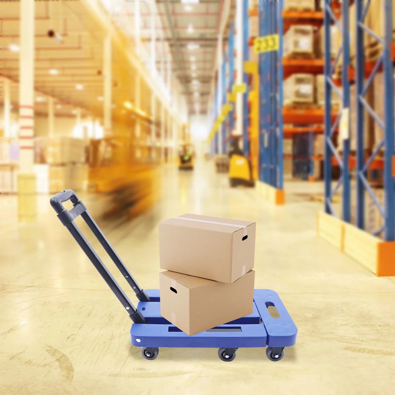 Folding Dolly Trolley with 6 Wheels R649