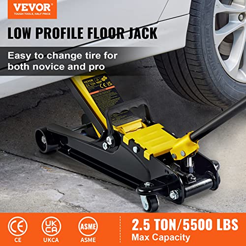 Low Profile Steel Racing Floor Jack with Single Piston Lift Pump O83943