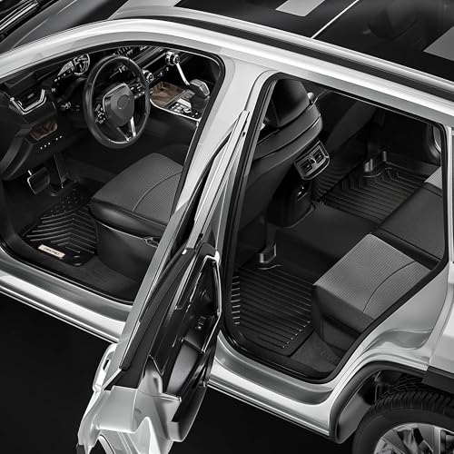TPE Floor Mats for Toyota Camry 2024-2018, All Weather Full Set Front and Rear W496556