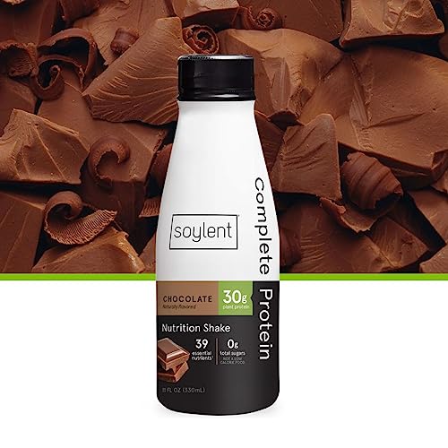 Complete Protein Shake, Chocolate, 30g Protein, Vegan, Dairy Free, 11oz (12 Pack) Q8795