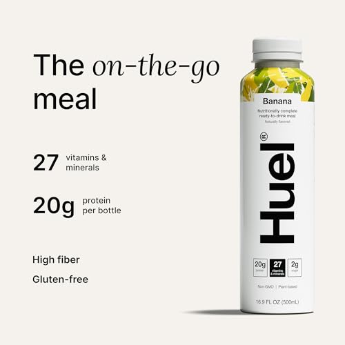 Chocolate Meal Replacement Drink, High Protein, Plant Based, 16.9 Fl Oz (12 Pack) T510