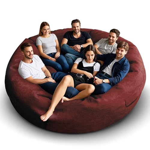 Bean Bag Chair for Adults 3FT, Soft Removable Cover, Light Gray X3039