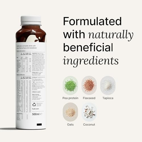 Chocolate Meal Replacement Drink, High Protein, Plant Based, 16.9 Fl Oz (12 Pack) T510