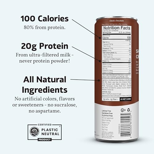 High Protein Milk Shake Dark Chocolate Lactose Free 11 fl oz B183540