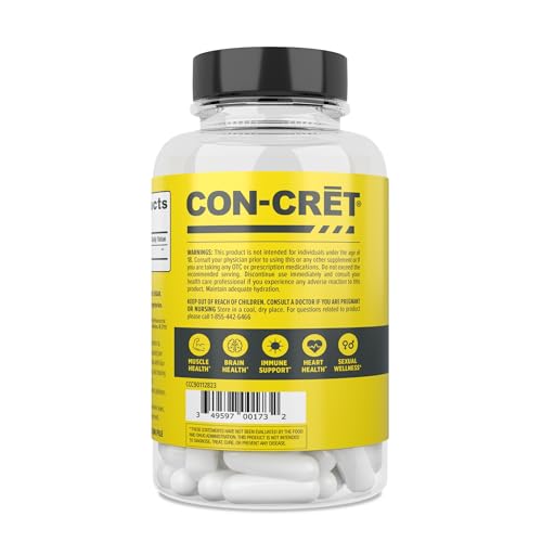 Creatine HCl Capsules for Muscle and Cognitive Support, 90 Count C8090