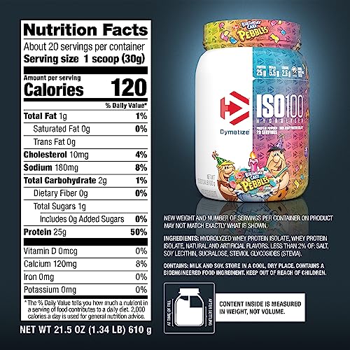 Whey Protein Powder Isolate, 25g Protein, 20 Servings Q942192