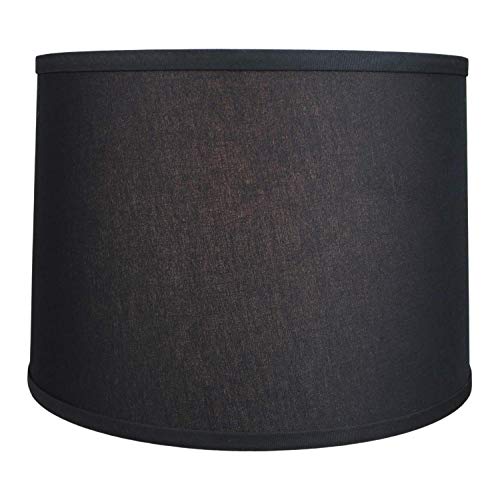 Cylinder Drum Lampshade 18" Top x 18" Bottom x 14" Height, Linen Cream D662